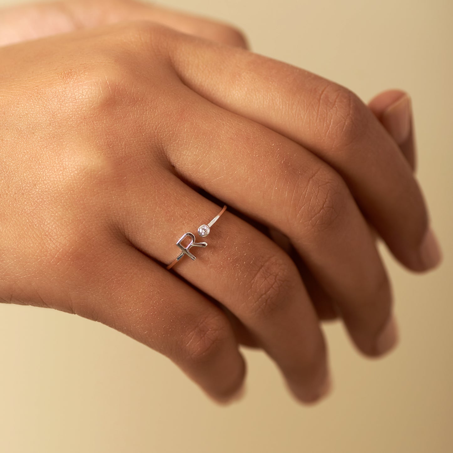 Gold Initial Ring