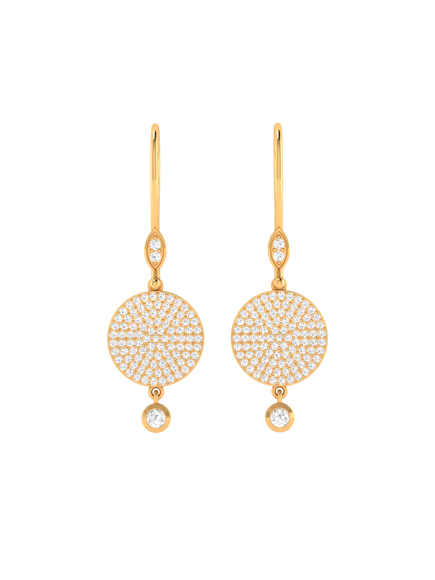DISC CIRCLE EARRINGS