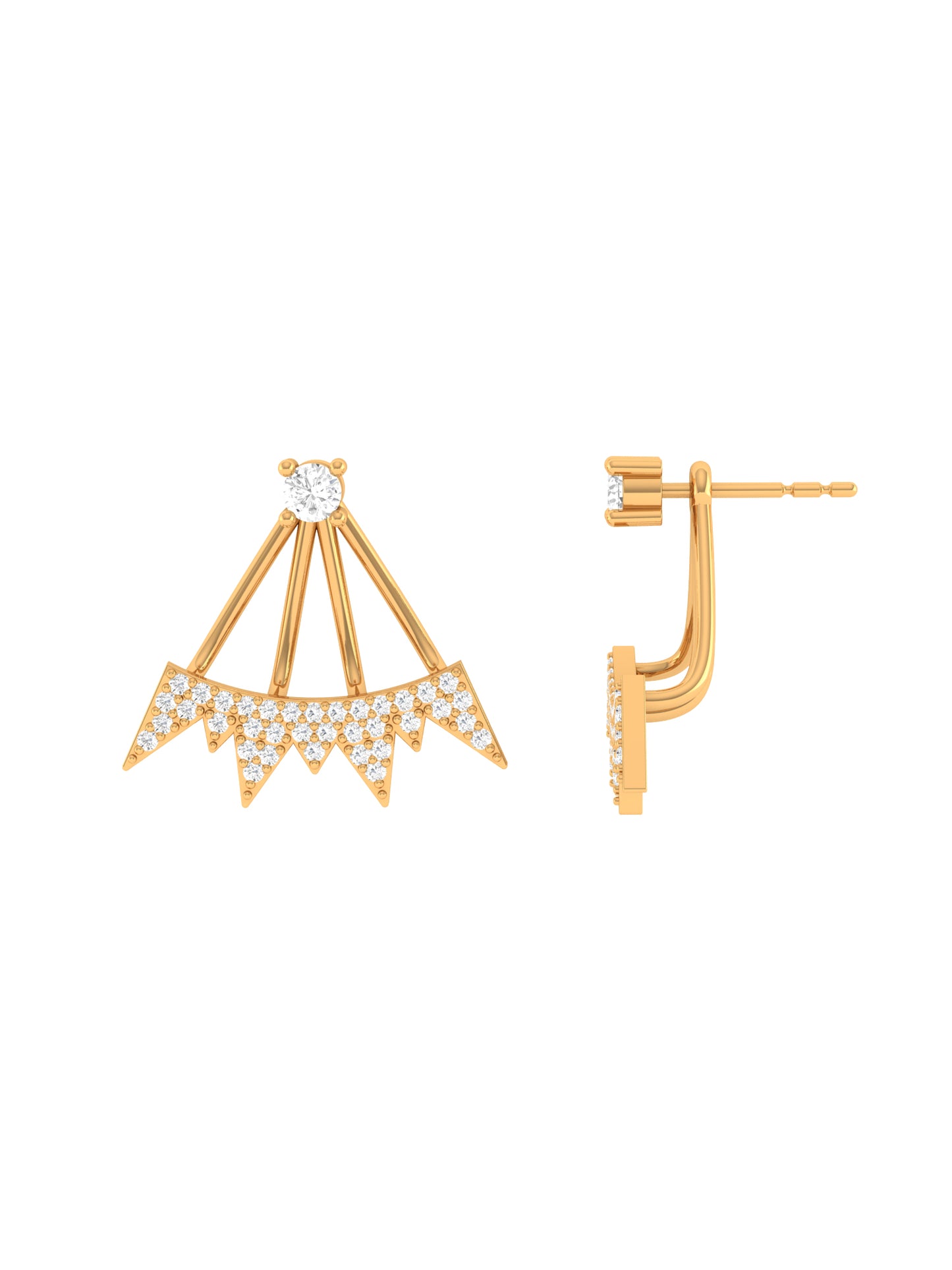 JACKET STUD EARRINGS