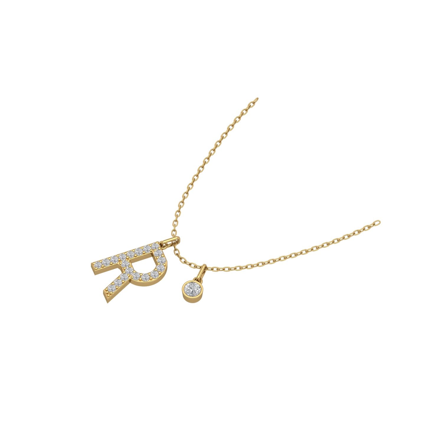 Letter Birthstone Necklace
