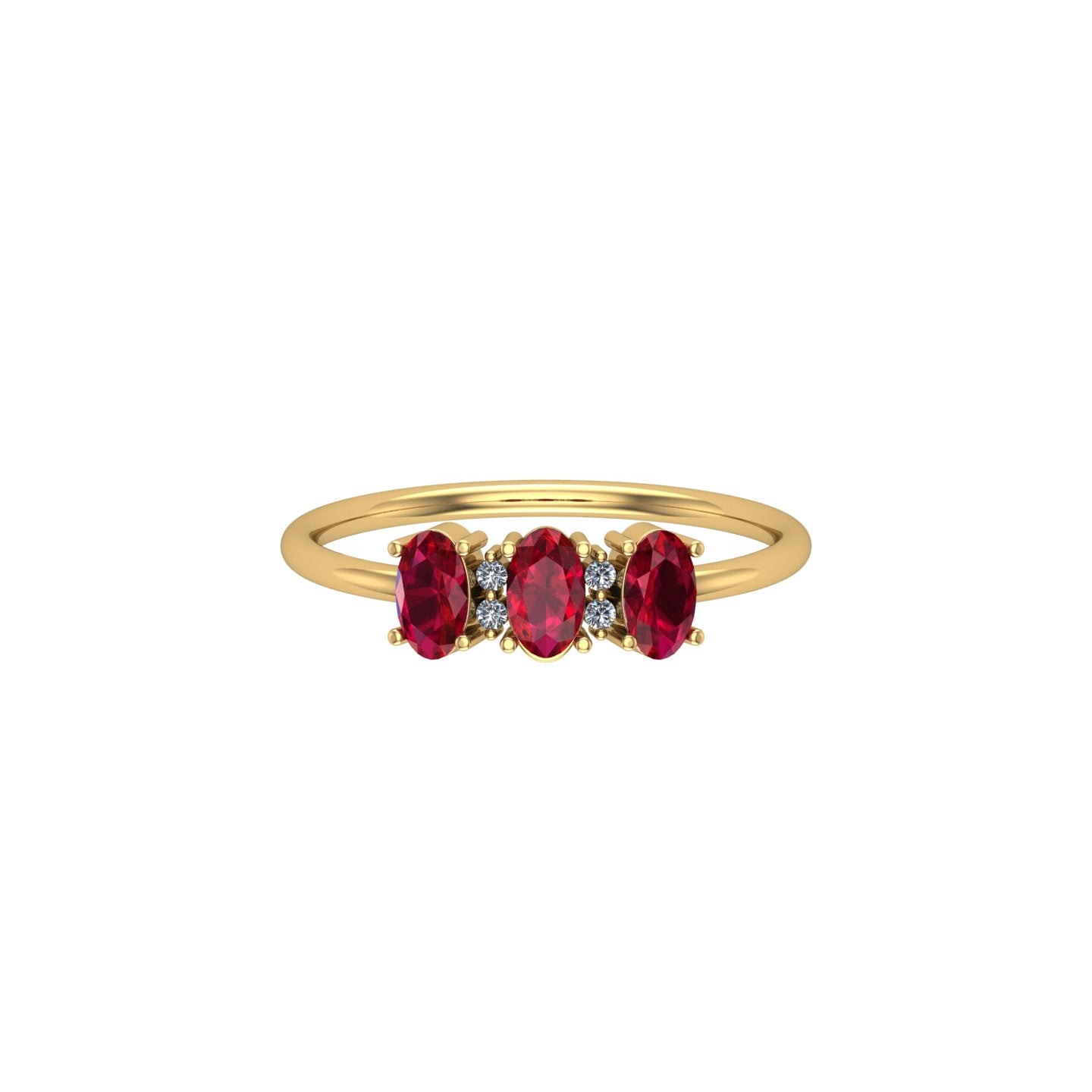 Ruby Cluster Ring