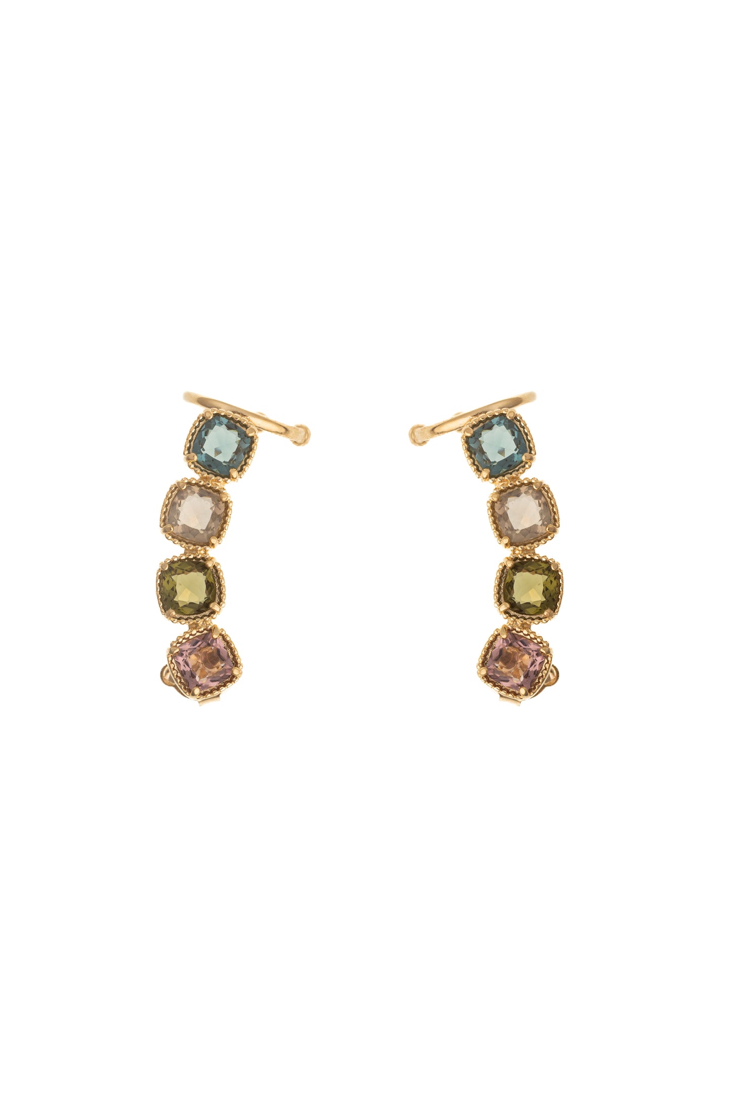 Midnight Stone Hoops