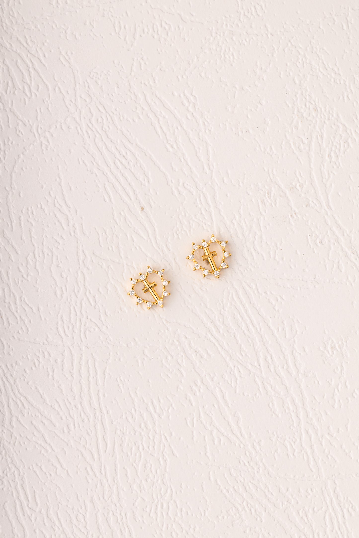 Sweetheart Stud Earrings