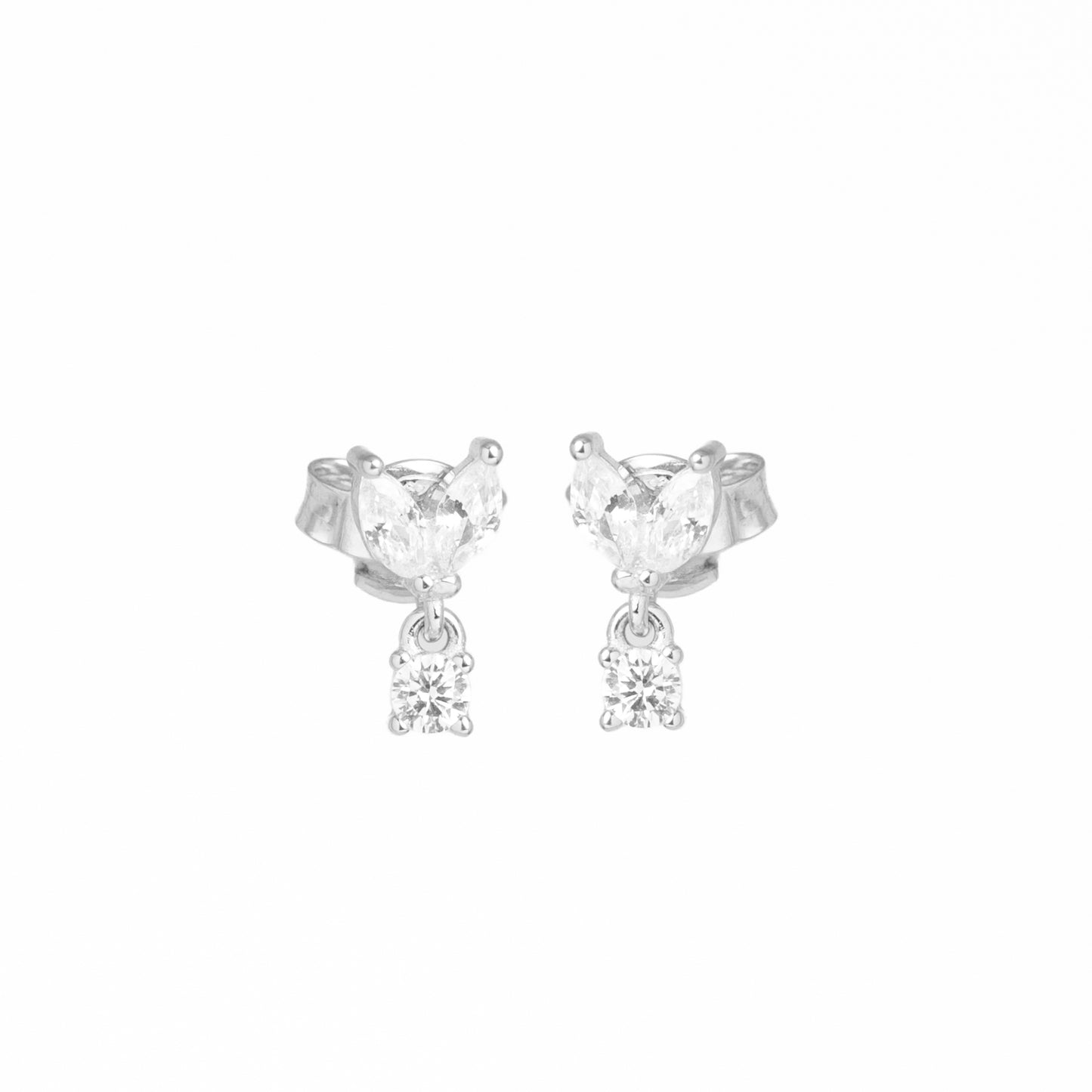 Teardrop Diamond Earrings