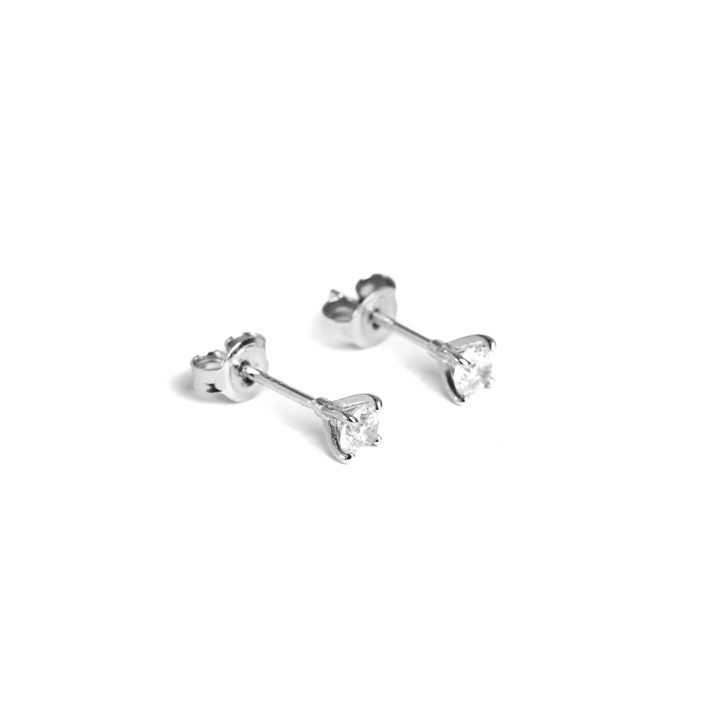 Floating Crystal Stud Earring
