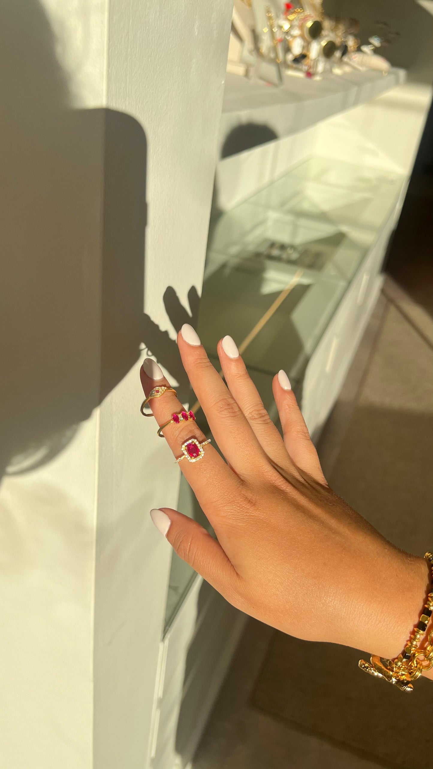 Ruby Evil Eye Ring