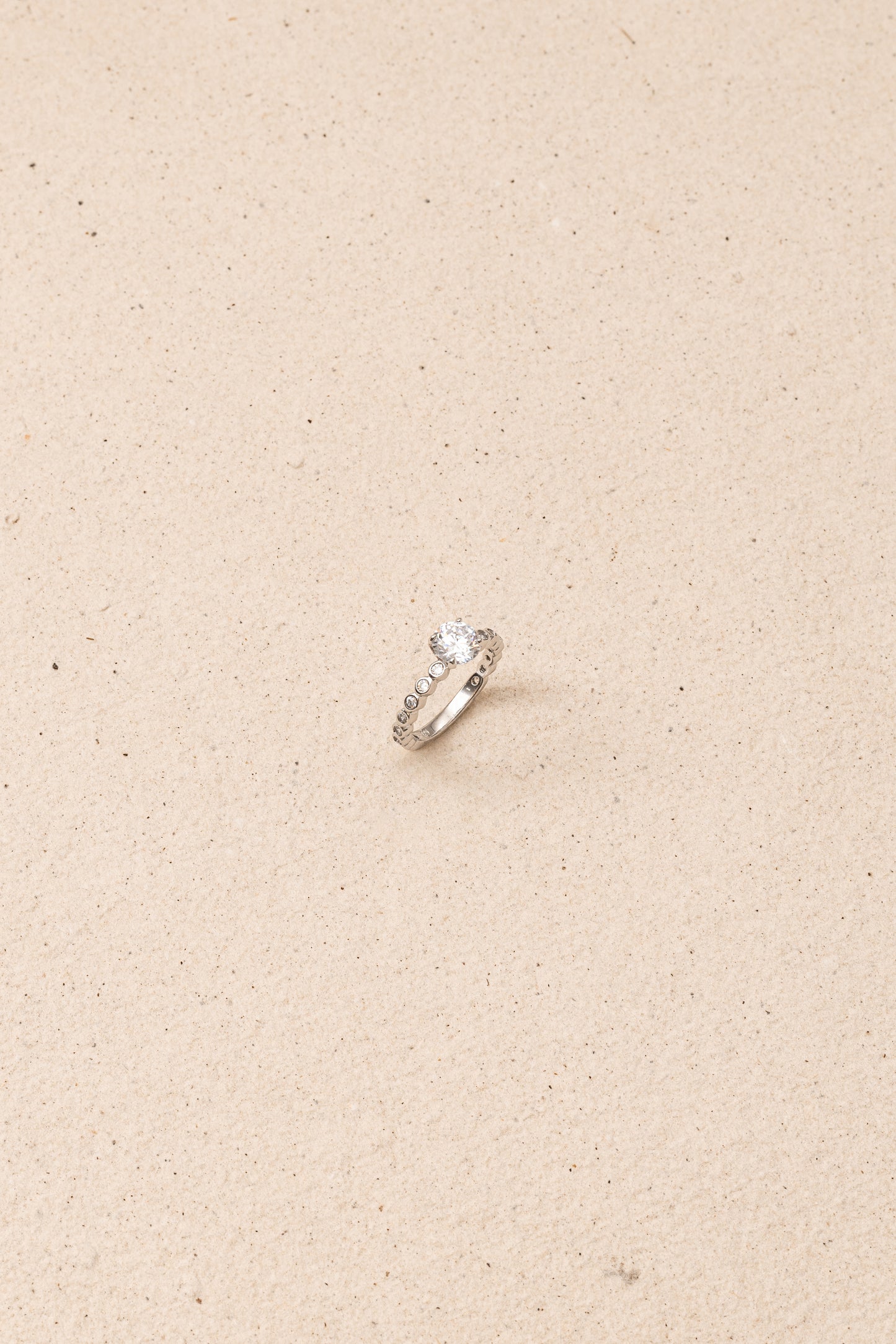 Lustrous Solitaire Ring