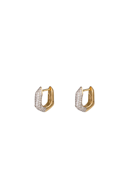 Golden Duo Small Hoops