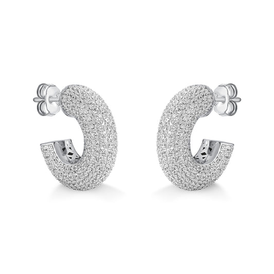 Luminous Crystal Hoops