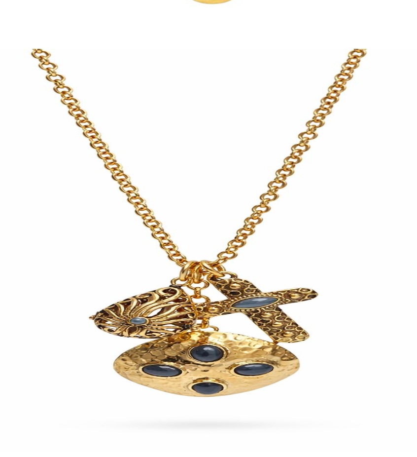 Collar con 3 colgantes