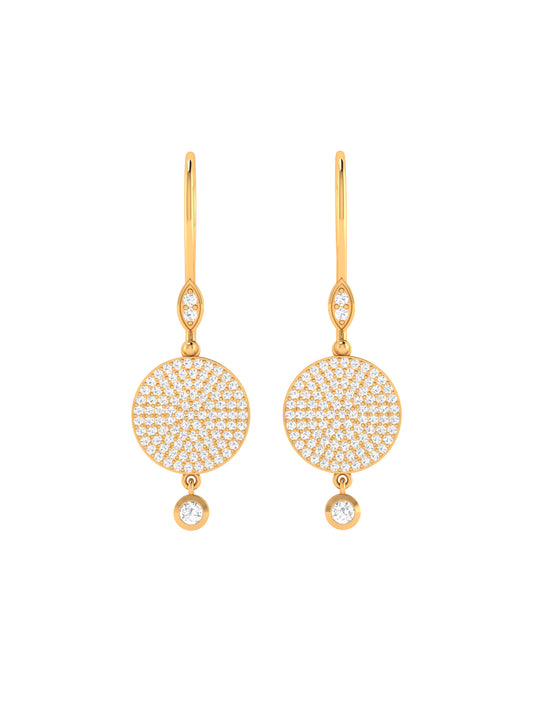 DISC CIRCLE EARRINGS