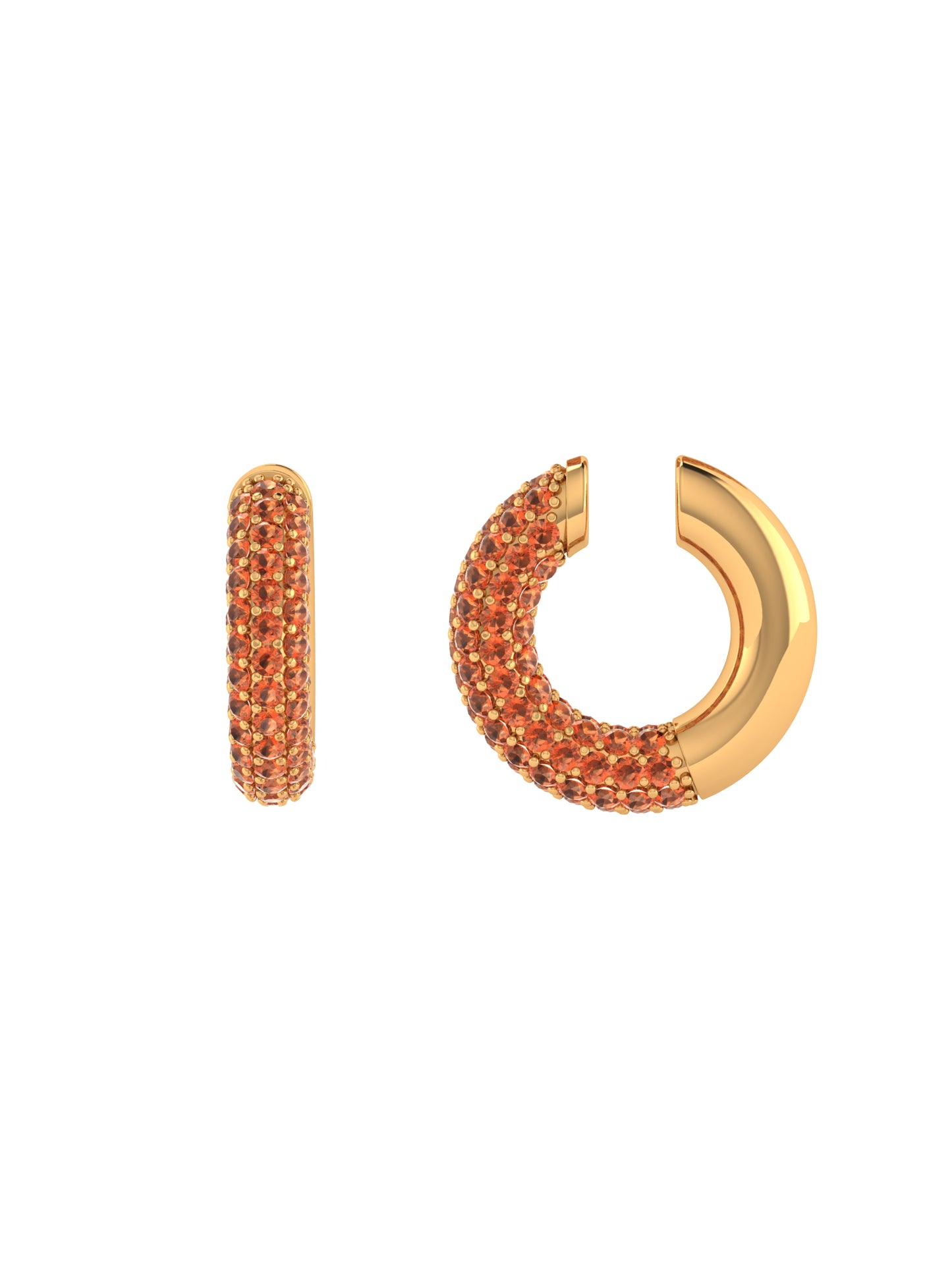 PAVE CITRINE EAR CUFF - SINGLE