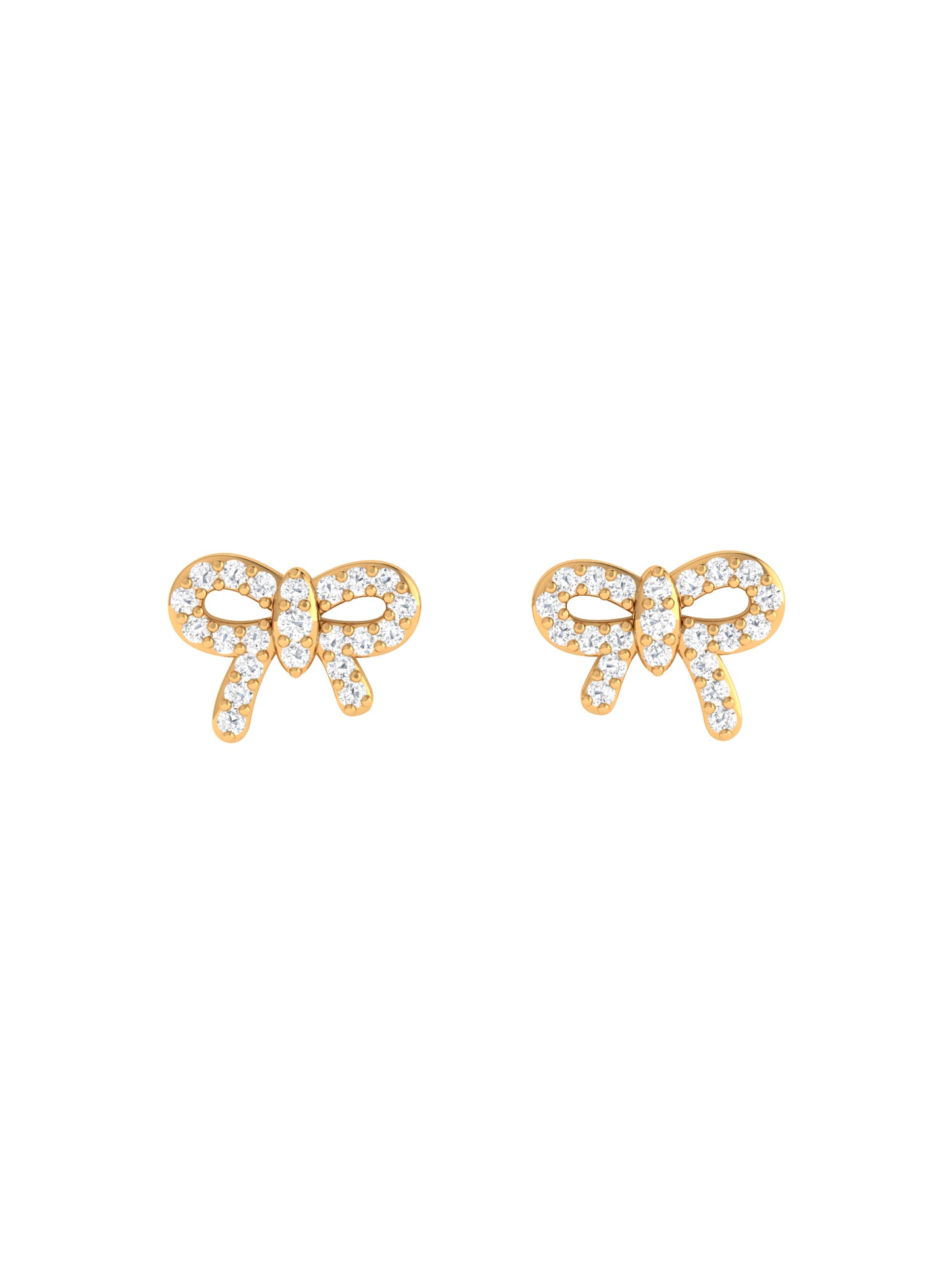 Ribbon Bow Studs