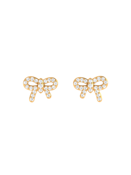 Ribbon Bow Studs