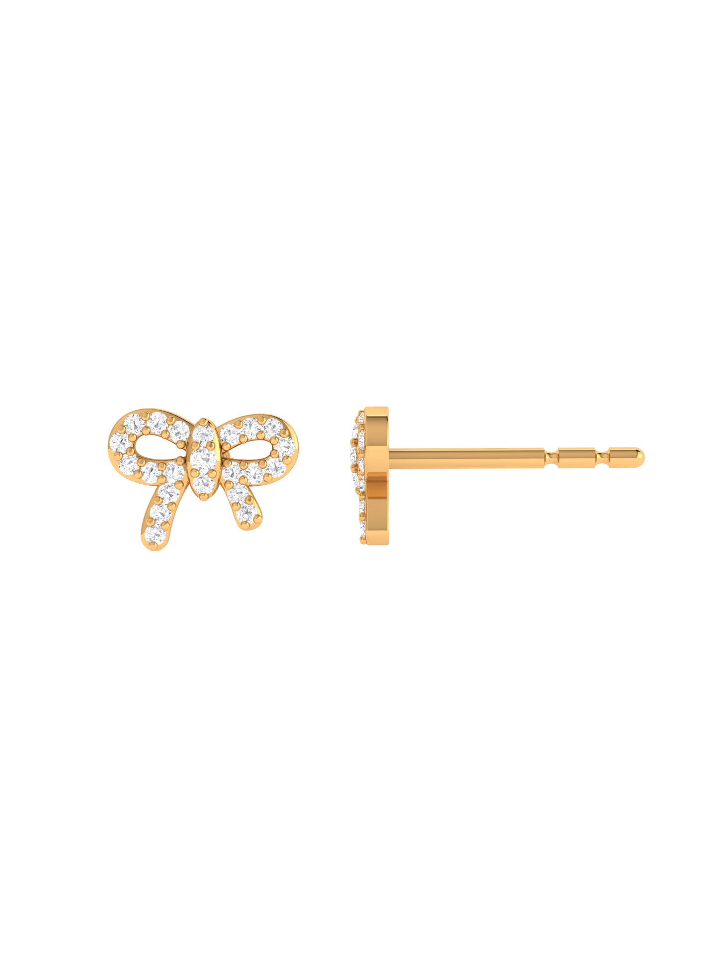 Ribbon Bow Studs