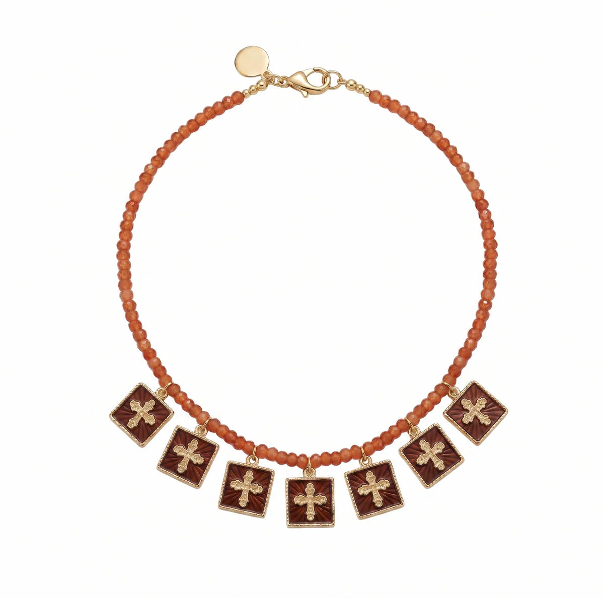 Collar corto con 7 colgantes