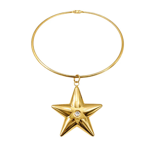 Collar con aro Estrella
