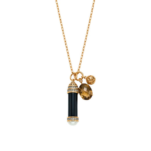 Collar con colgante cilindro