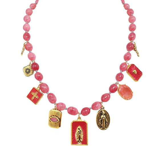 Collar de jade con oro sagrado