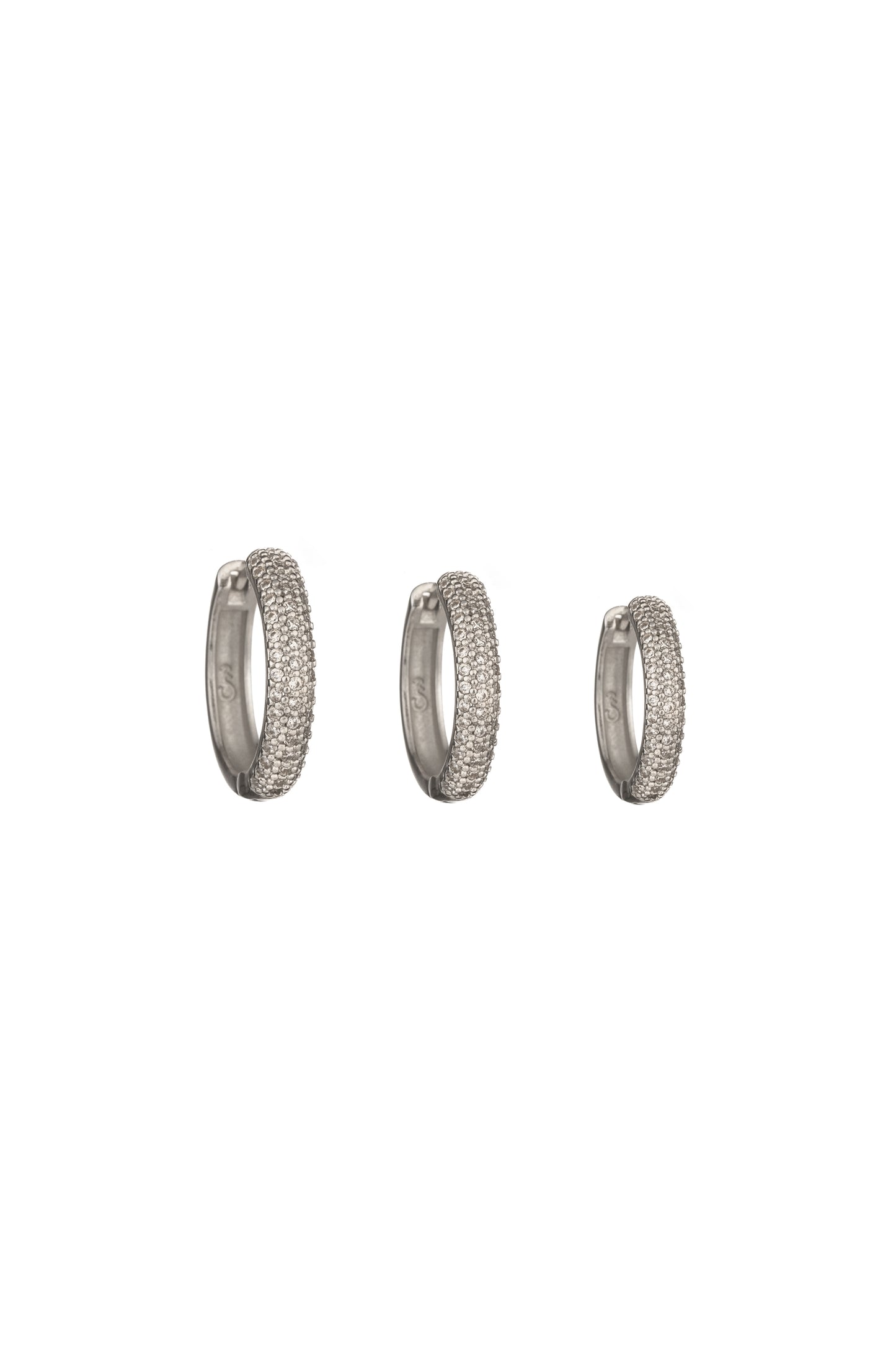 Triple Elegance Hoops