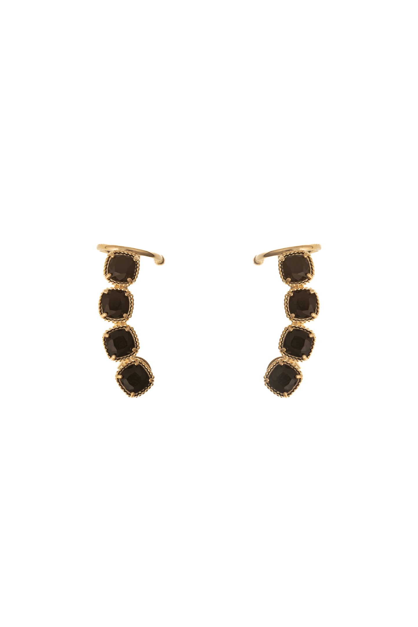 Midnight Stone Hoops