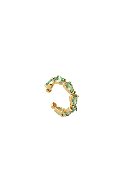 Green Gemstone Earcuff