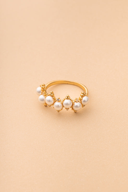 Connect With Pearls Ring