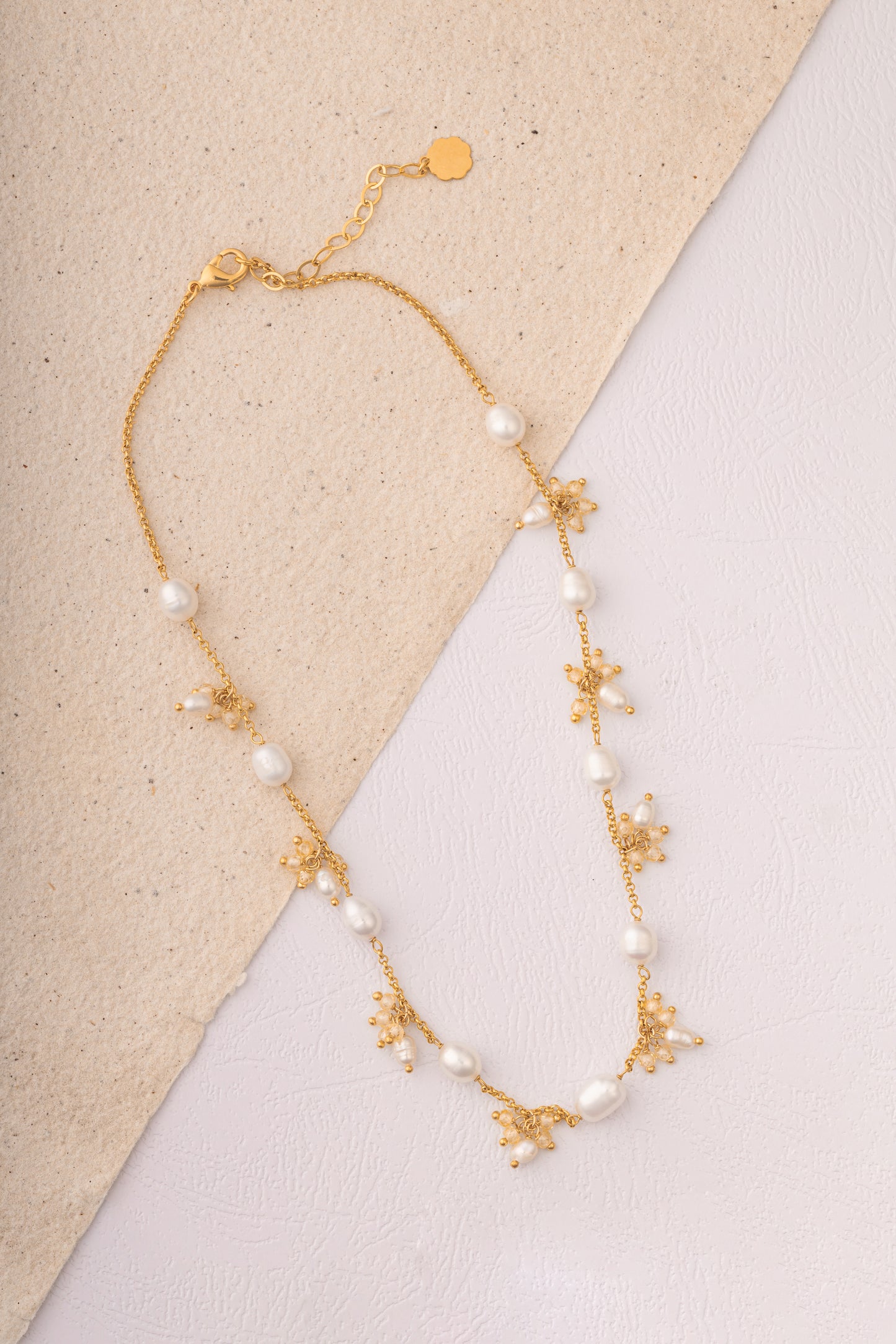 Crystal Pearl Necklace