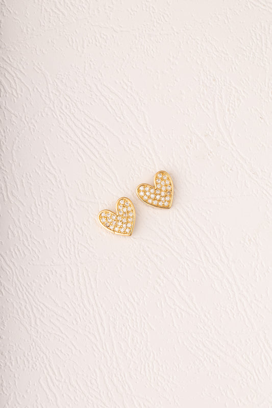 Flamig Heart Stud Earrings