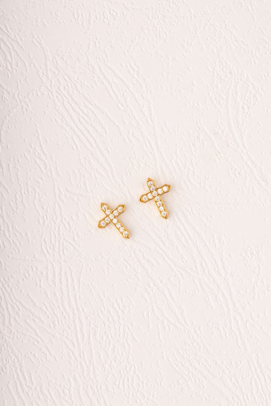 La Cruz Stud Earrings