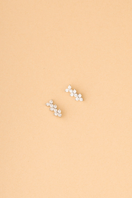 Droplet Diamond Stud Earrings