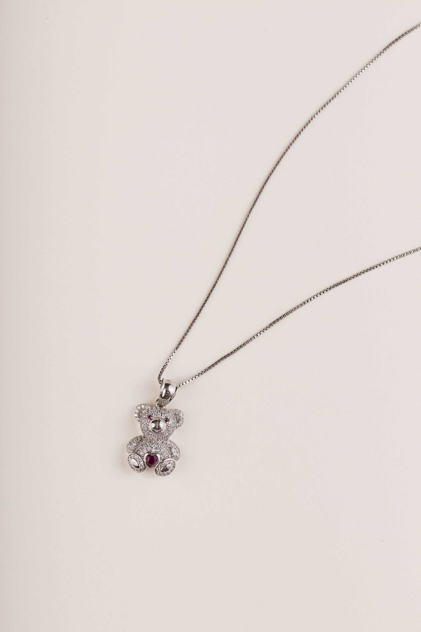 Bear Lovers Pink Necklace