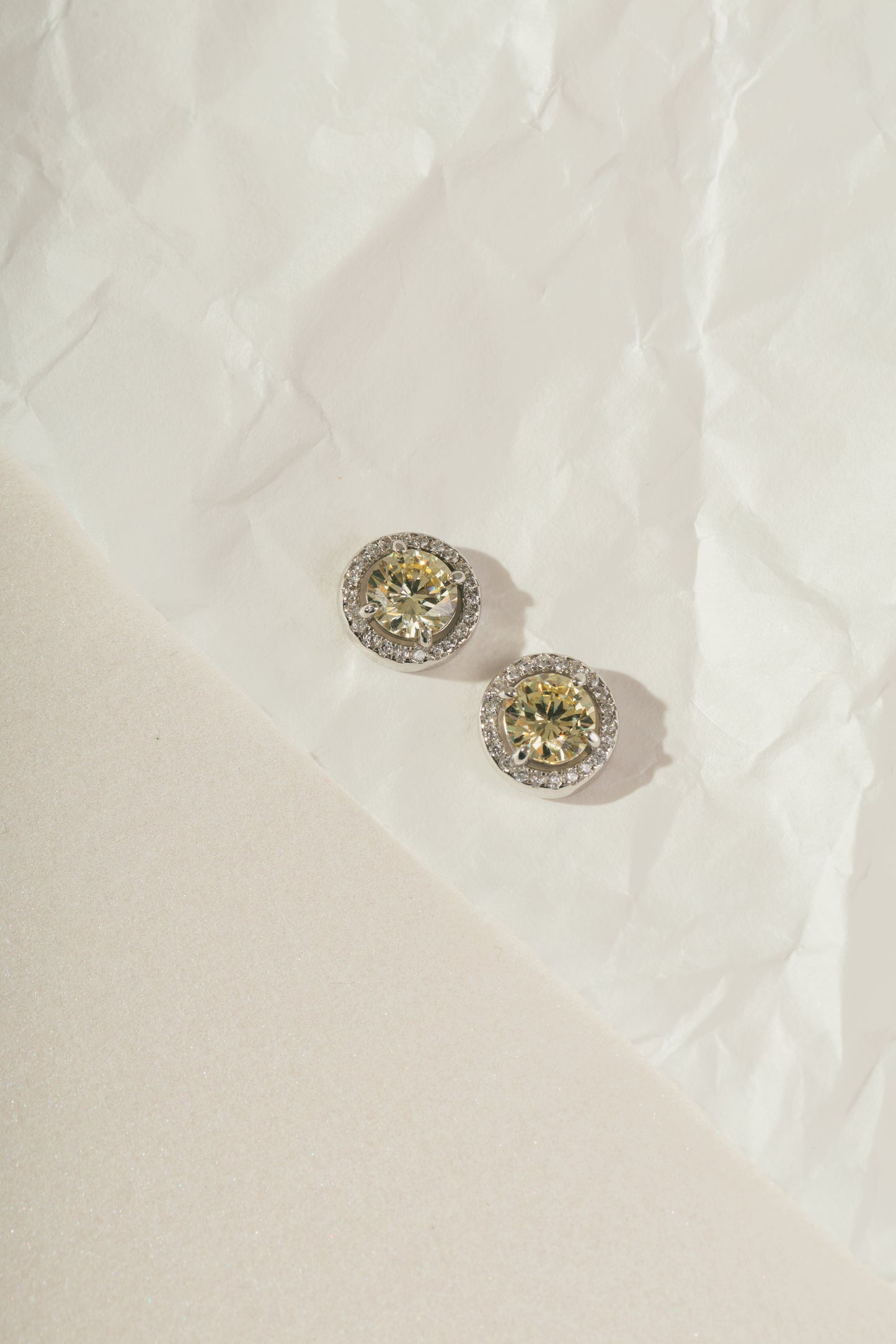 Yellow Fancy Stud Earring