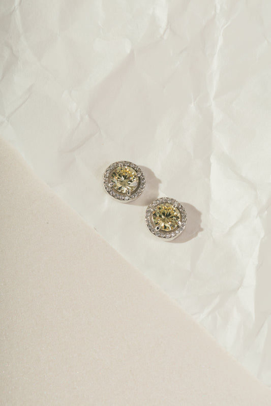 Yellow Fancy Stud Earring