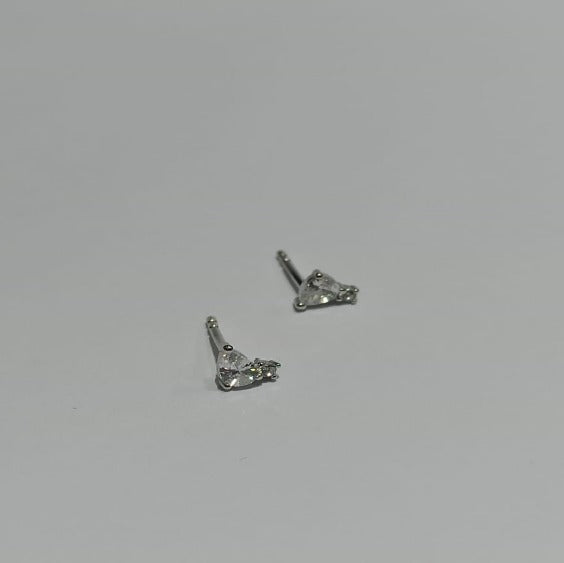 Sparkling Triangle Studs