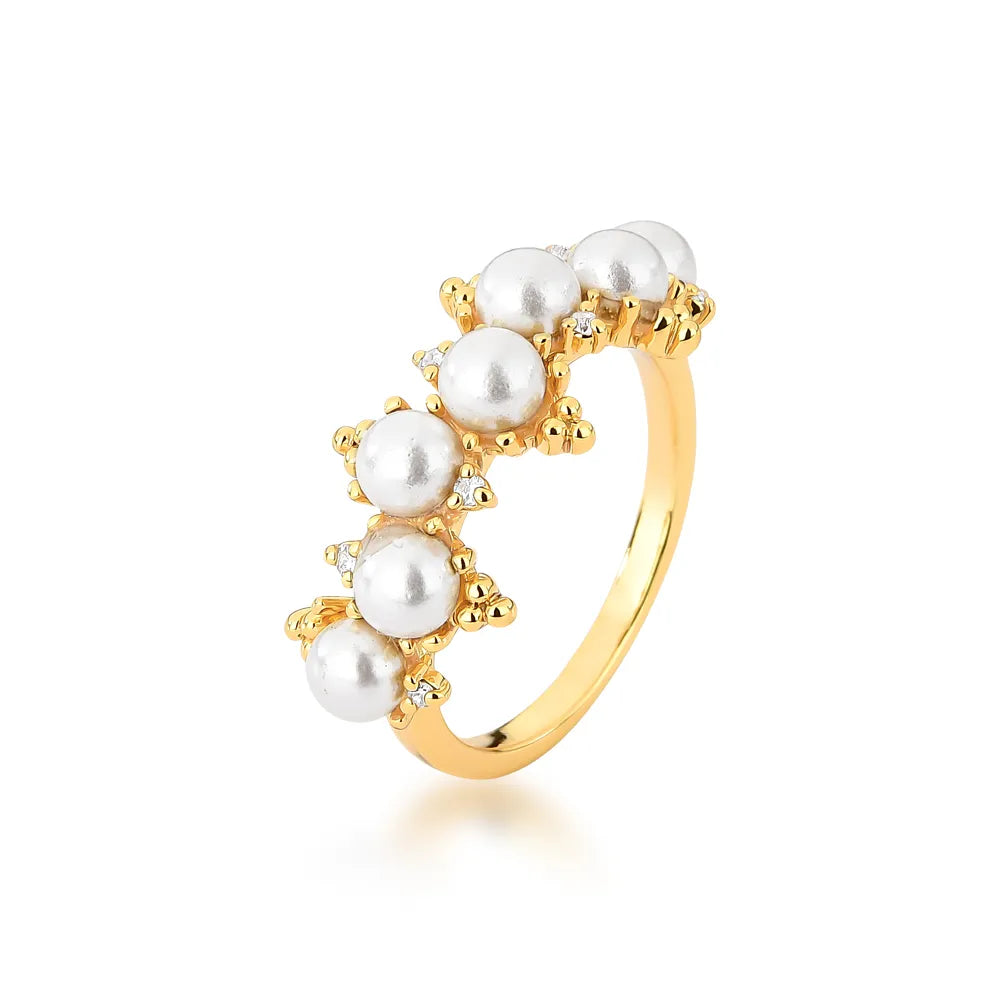 Connect With Pearls Ring