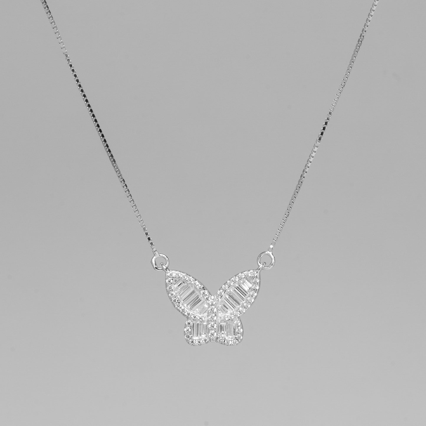 Diamond Butterfly Necklace