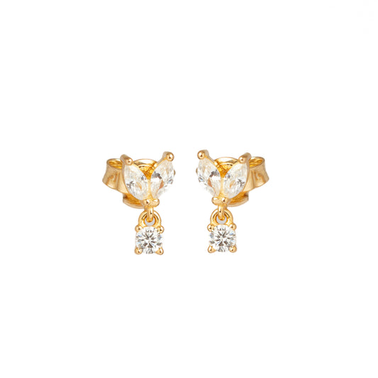 Teardrop Diamond Earrings