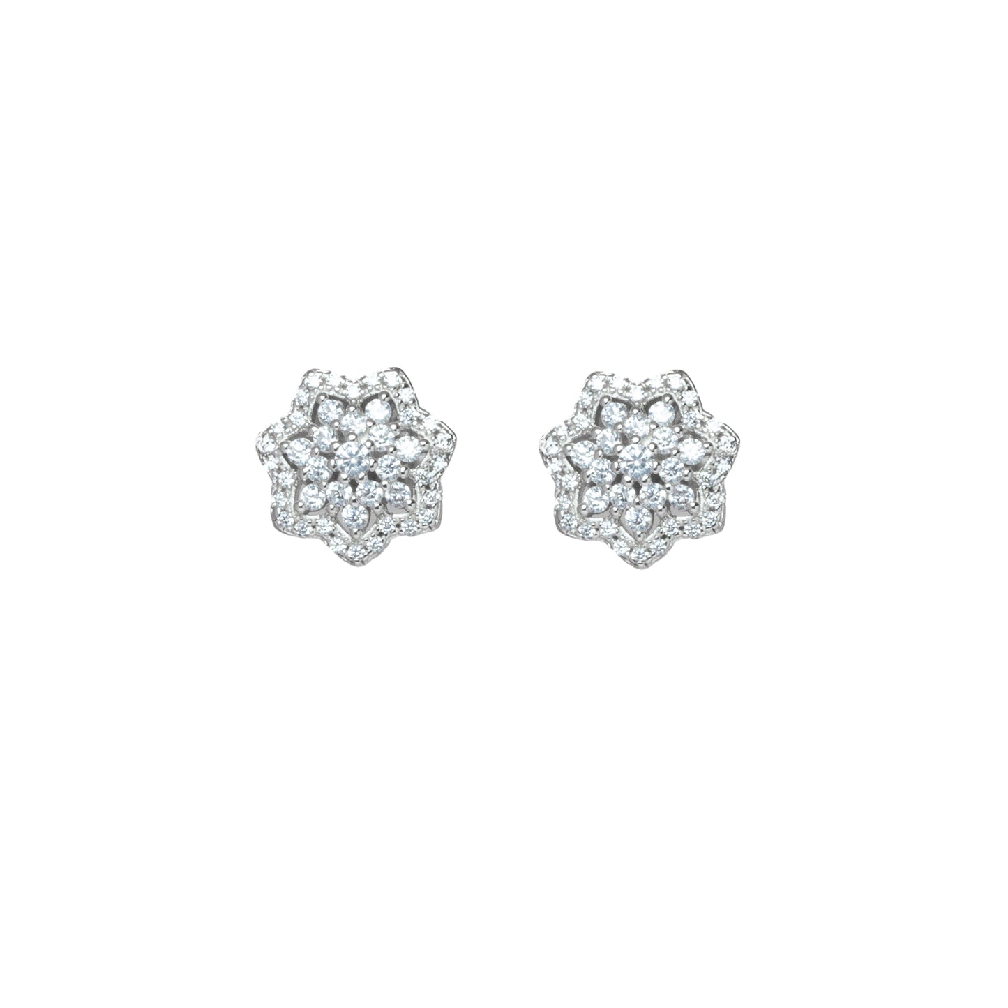Sparkling Floral Earrings