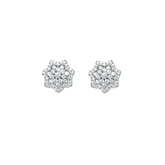 Sparkling Floral Earrings