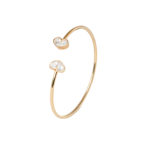Love Heart Open Cuff