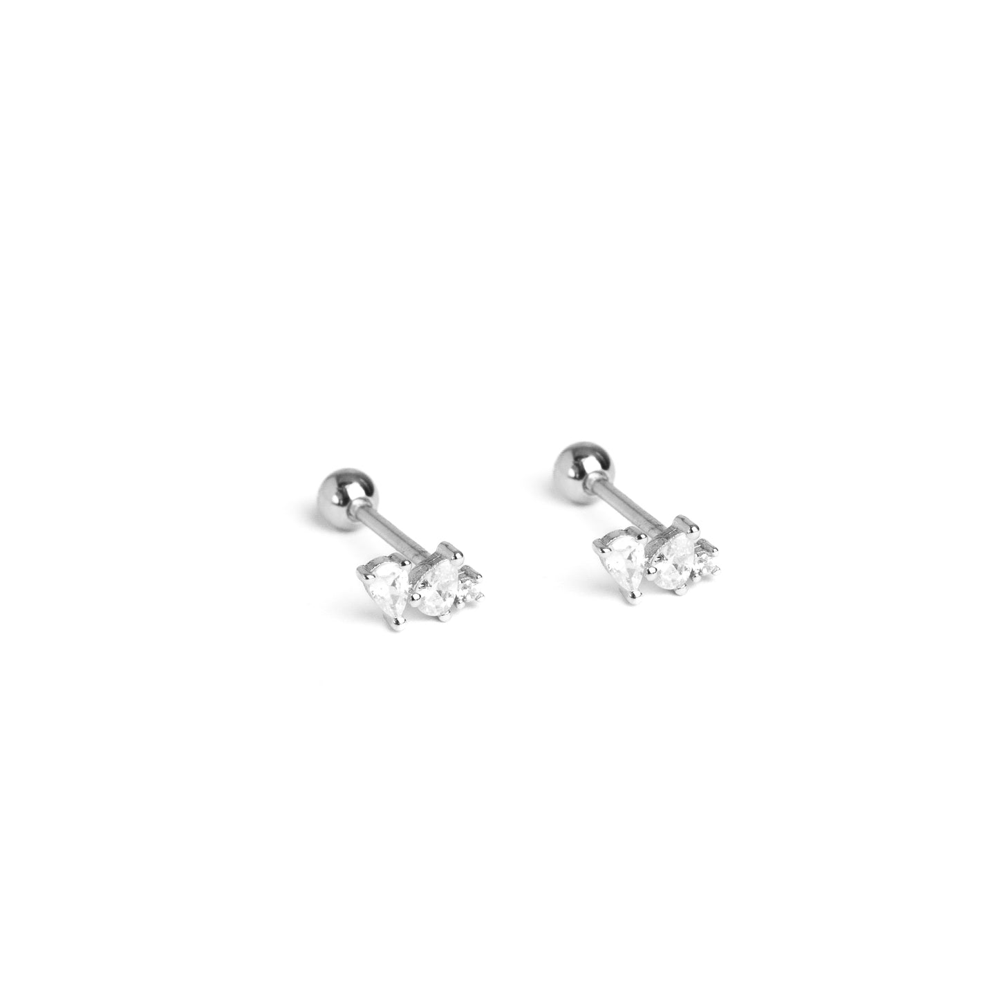 Silver Helix Piercings